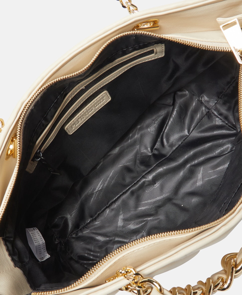 Plein Sport kabelka shopper Ecru 3