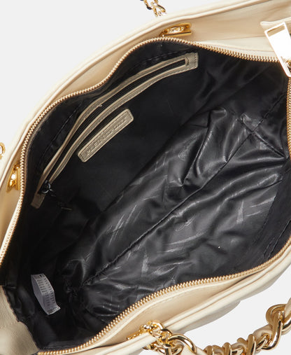 Plein Sport kabelka shopper Ecru 3