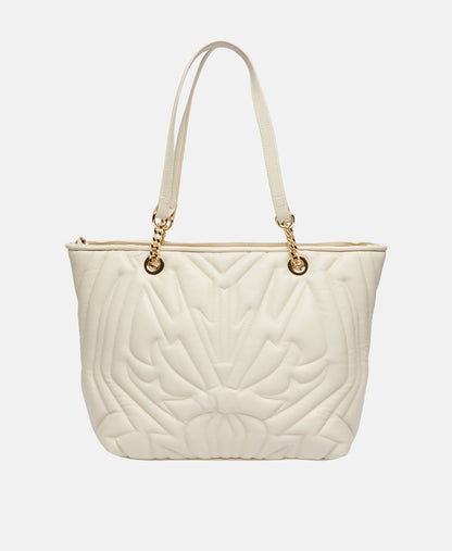 Plein Sport kabelka shopper Ecru 4