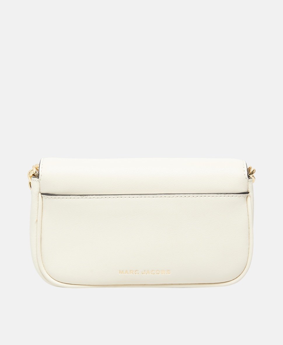 Marc Jacobs Kožená messenger taška Bílá 4