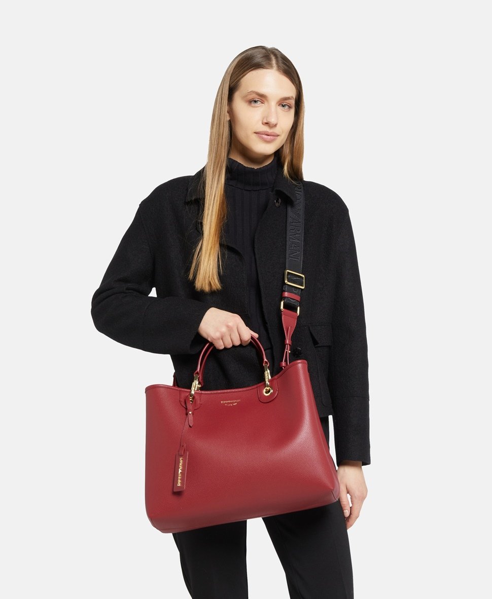 Emporio Armani kabelka tote Bordó 5