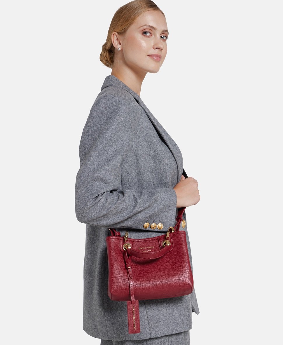 Emporio Armani kabelka Tmavě červená 5