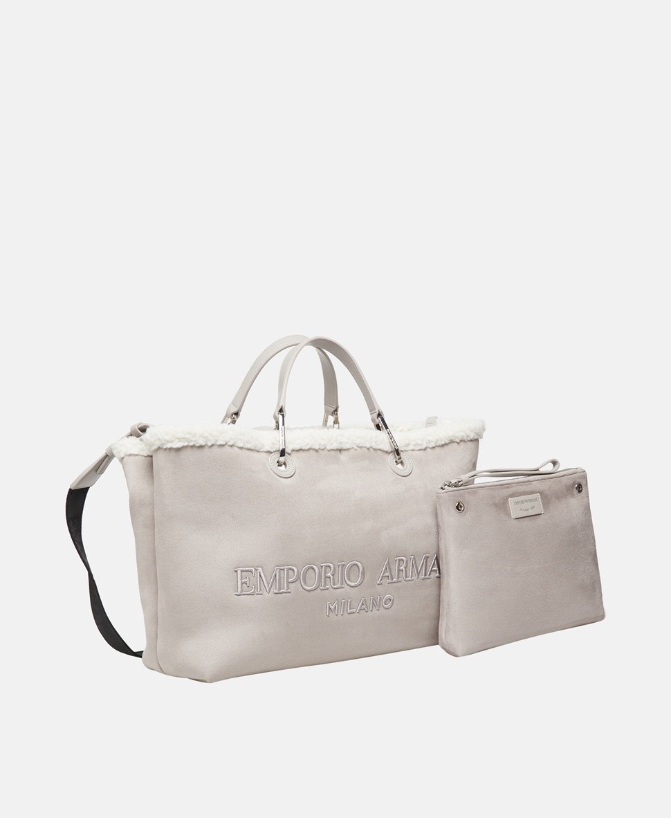 Emporio Armani kabelka tote Šedá 2