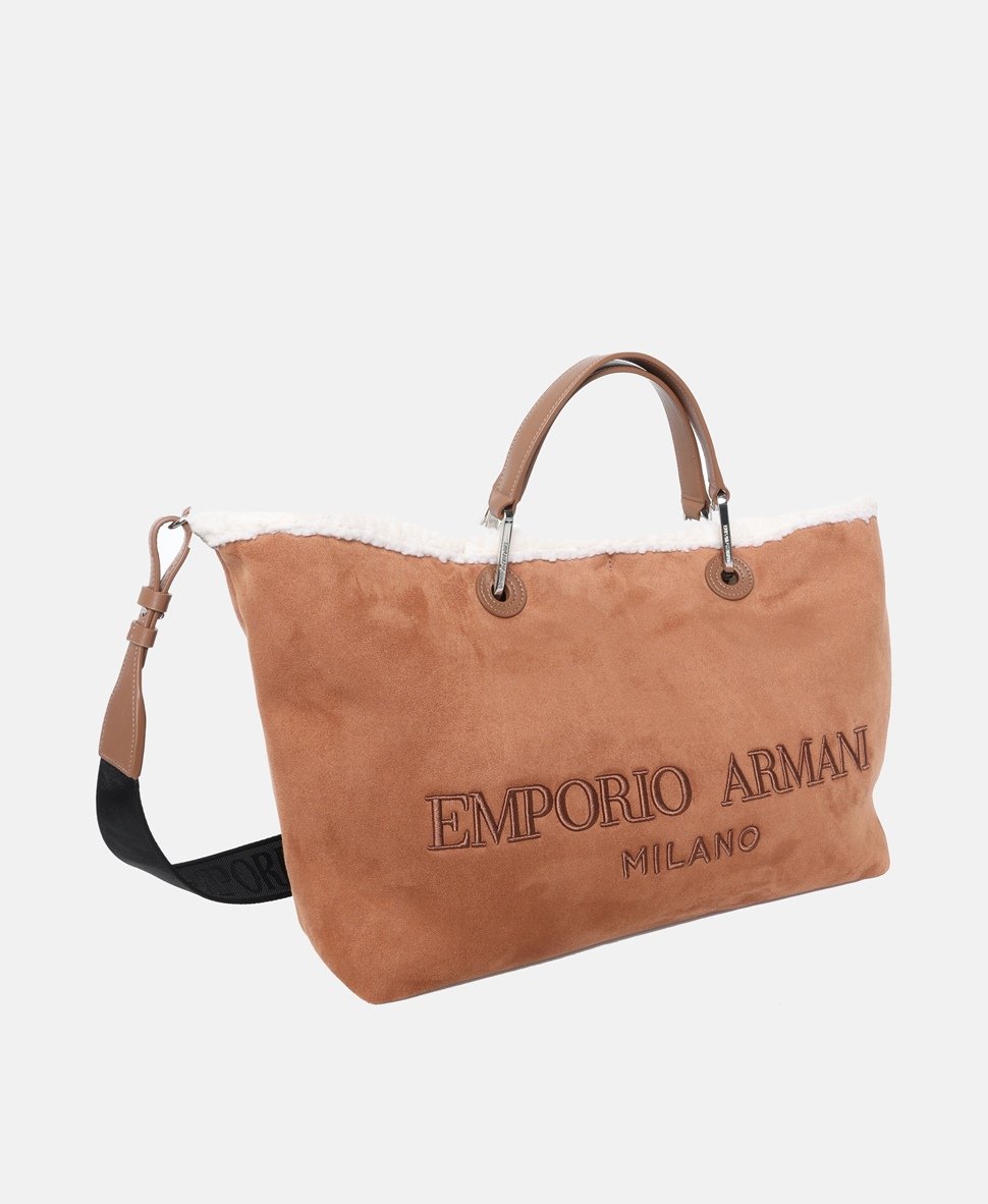 Emporio Armani kabelka tote Hnědá 1