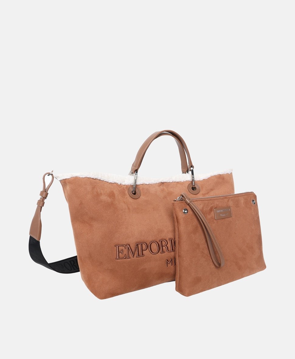 Emporio Armani kabelka tote Hnědá 2