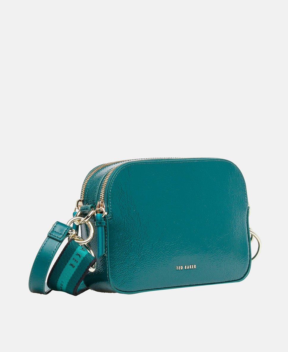 Ted Baker Kožená kabelka přes rameno Zelená 1