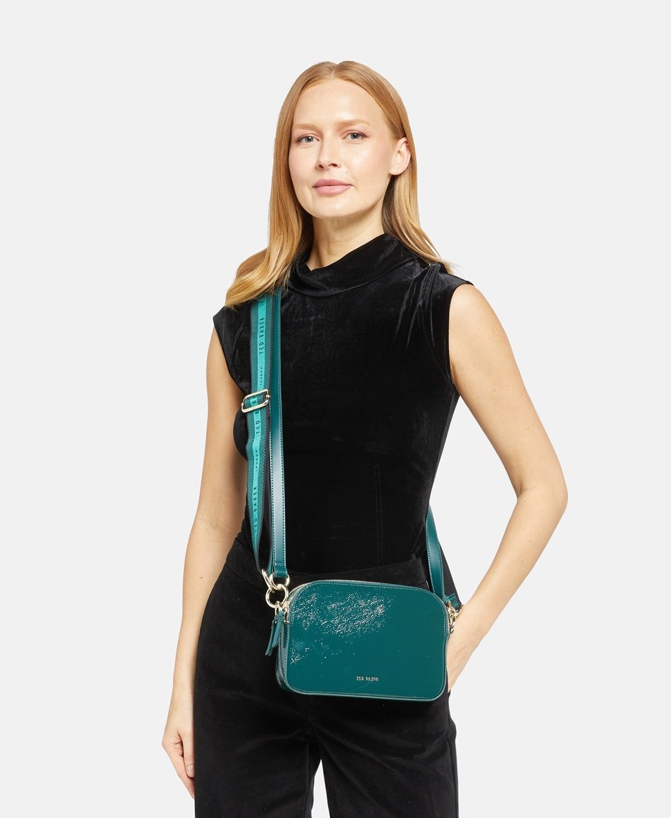 Ted Baker Kožená kabelka přes rameno Zelená 5