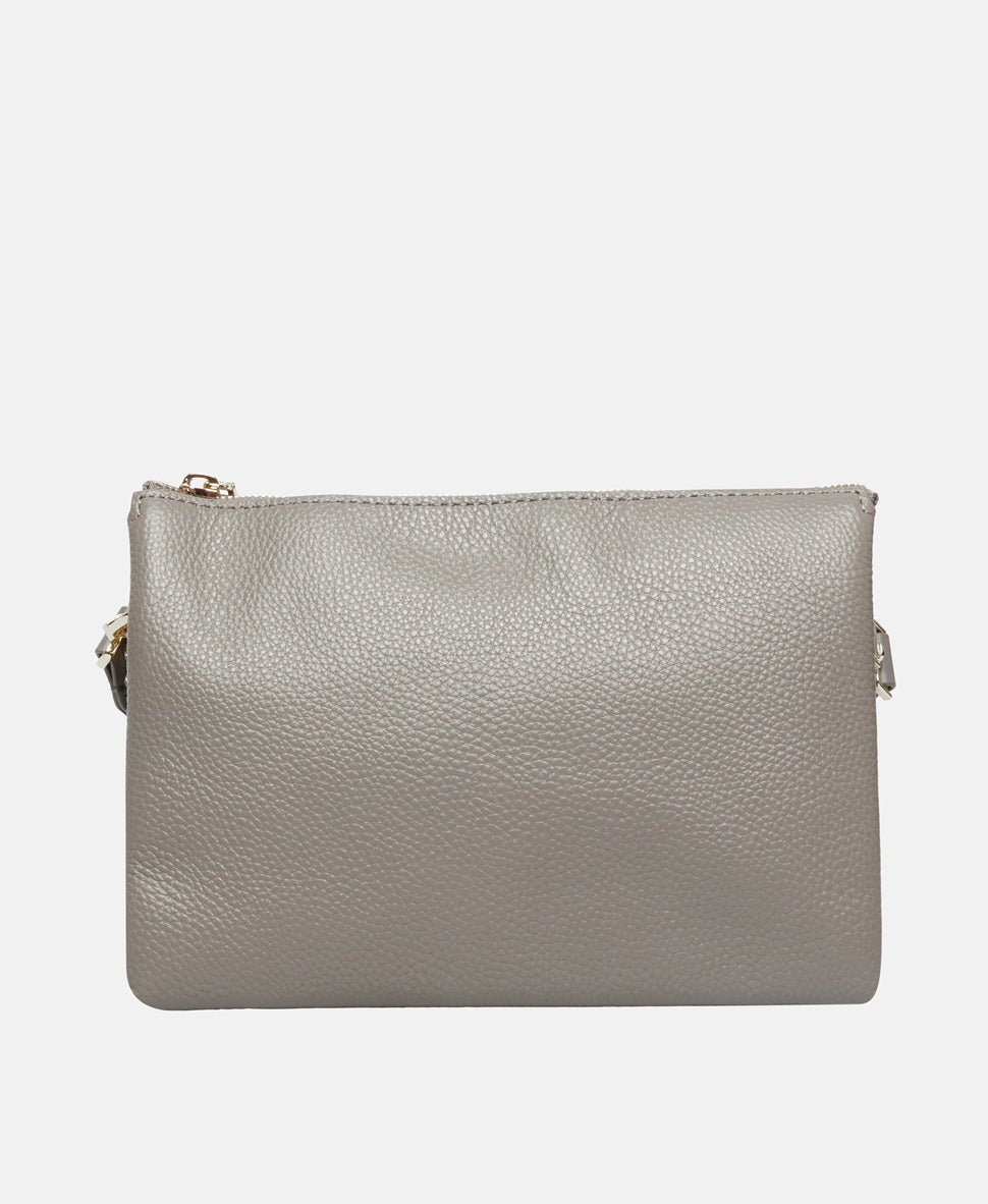 Ted Baker Kožená messenger taška Šedá 4
