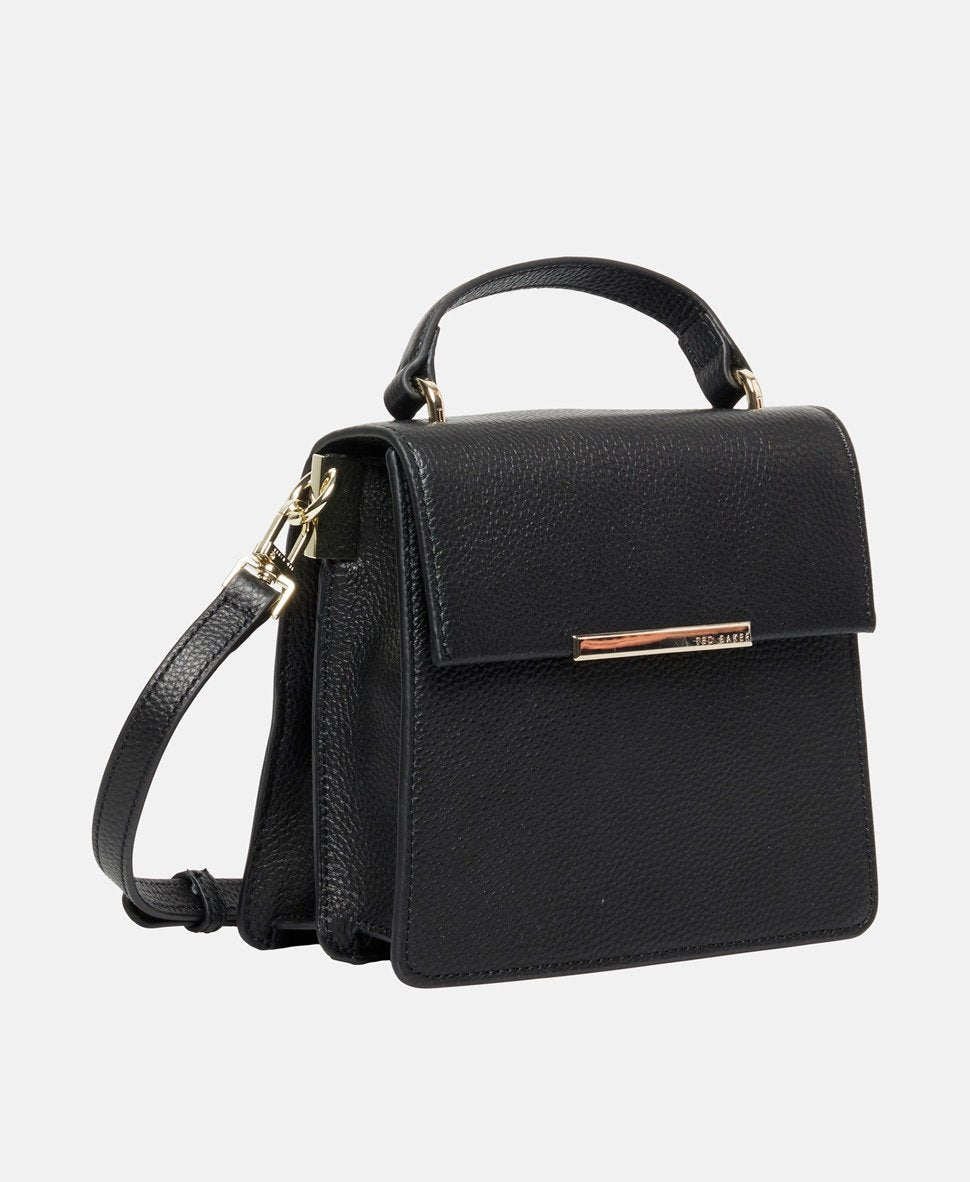 Ted Baker Kožená messenger taška Černá 1