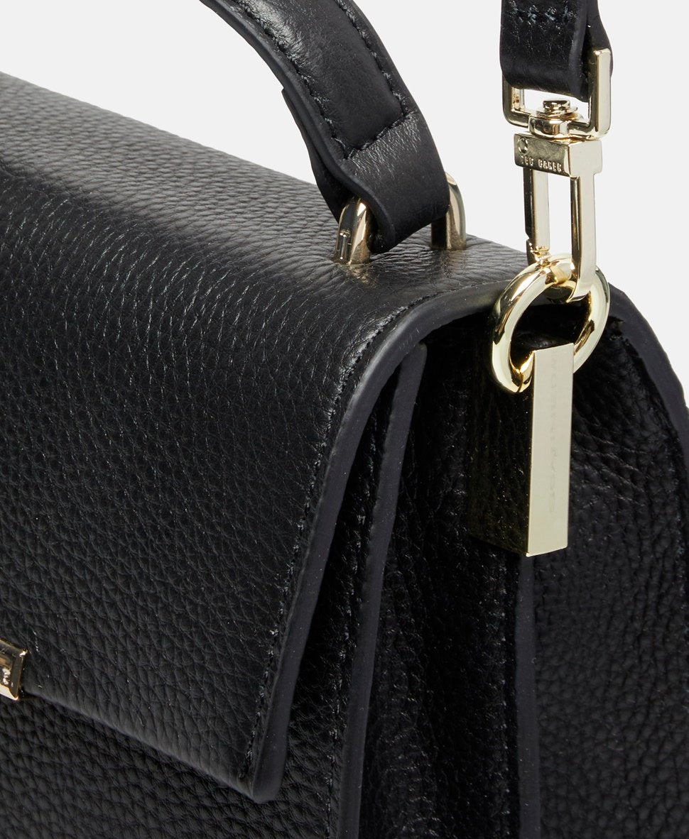 Ted Baker Kožená messenger taška Černá 2