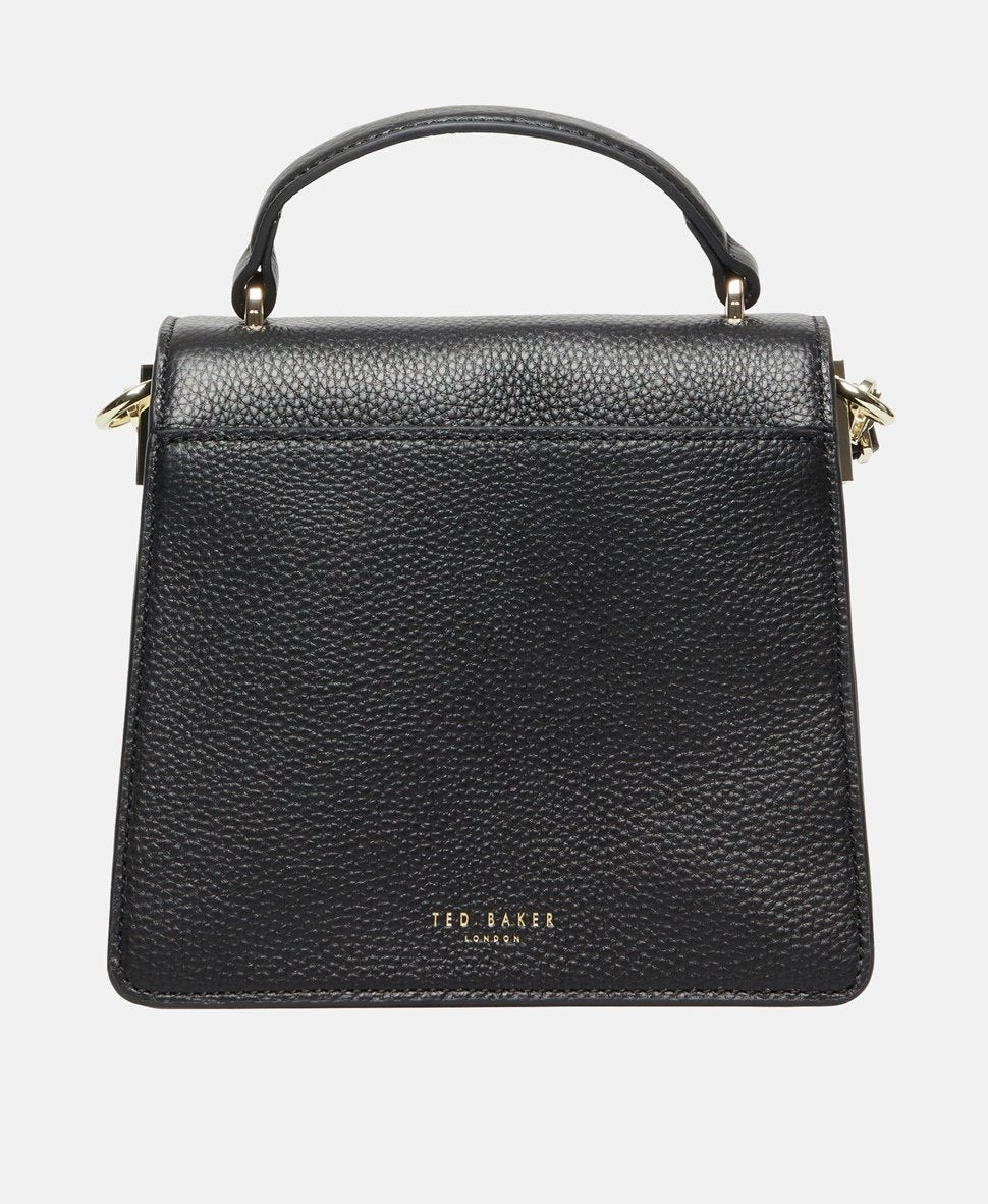 Ted Baker Kožená messenger taška Černá 4