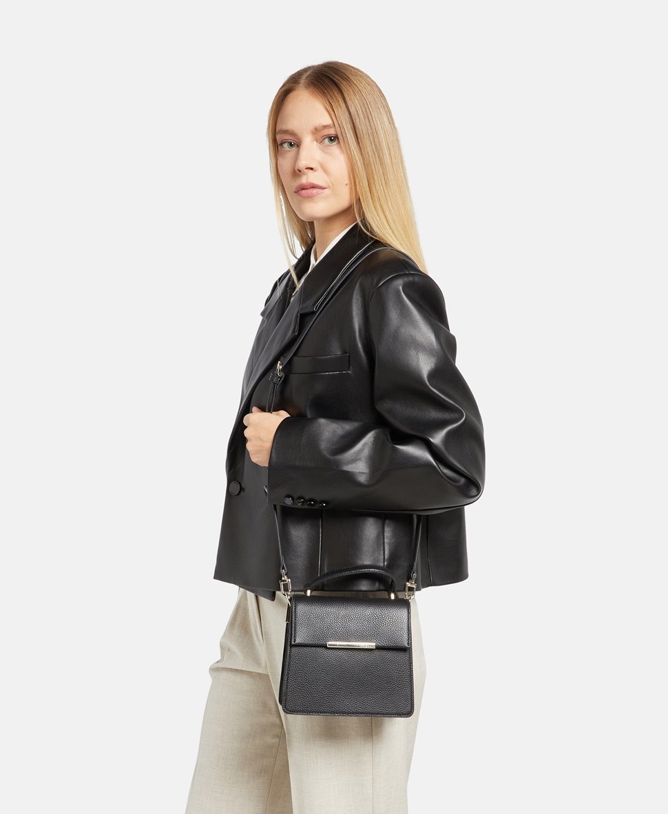 Ted Baker Kožená messenger taška Černá 5