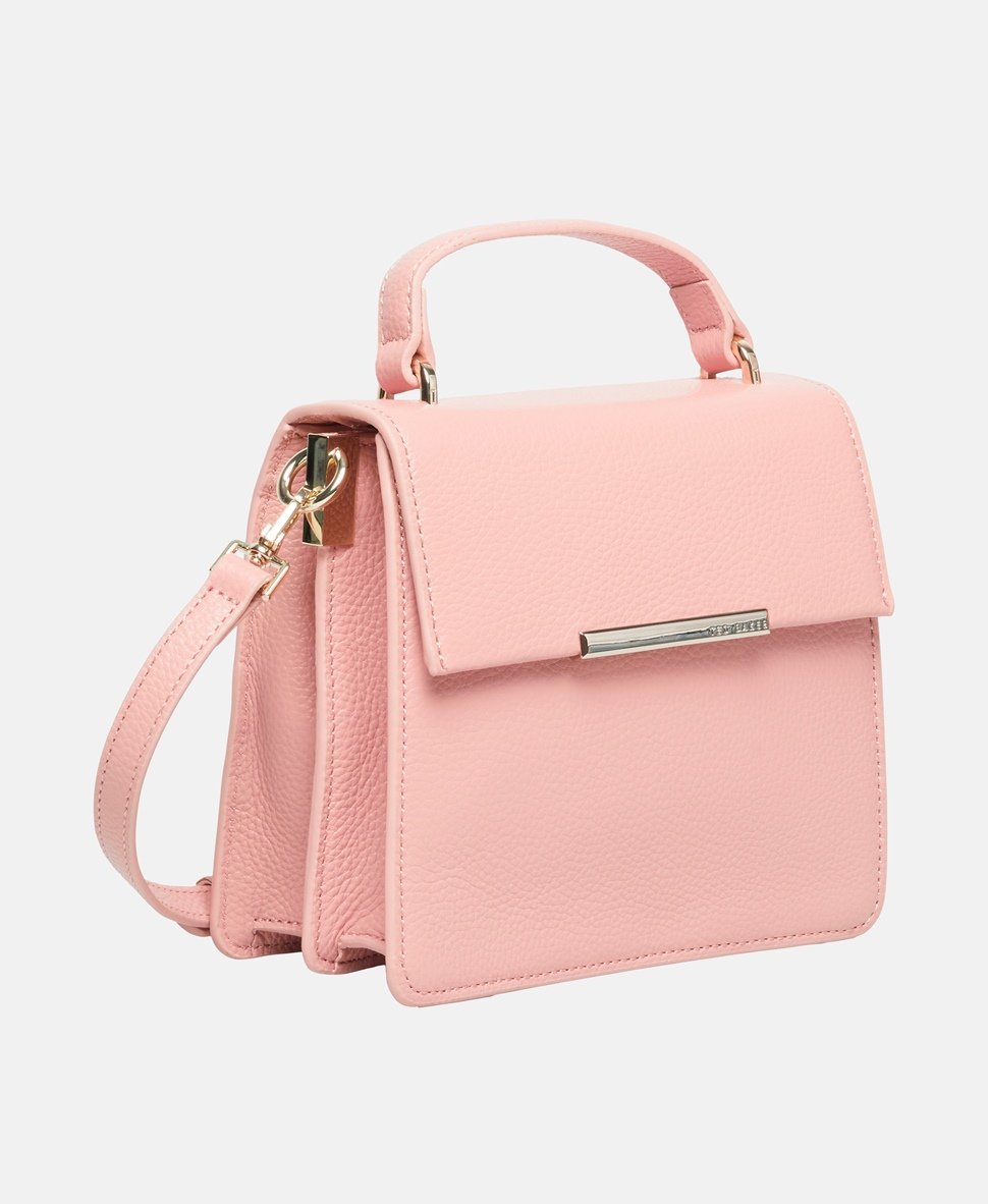 Ted Baker Kožená messenger taška Růžová 1
