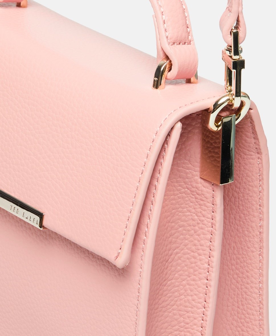 Ted Baker Kožená messenger taška Růžová 2