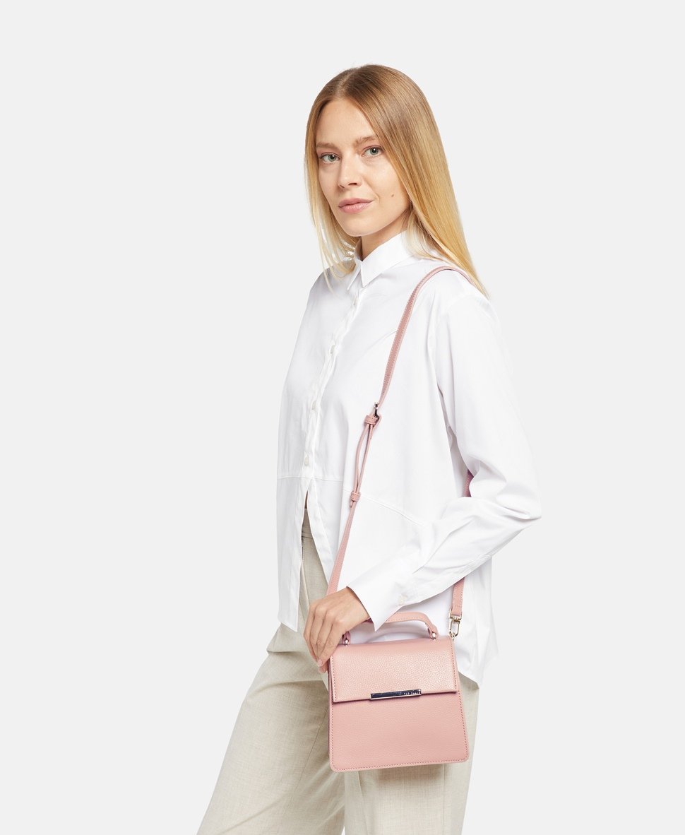 Ted Baker Kožená messenger taška Růžová 5