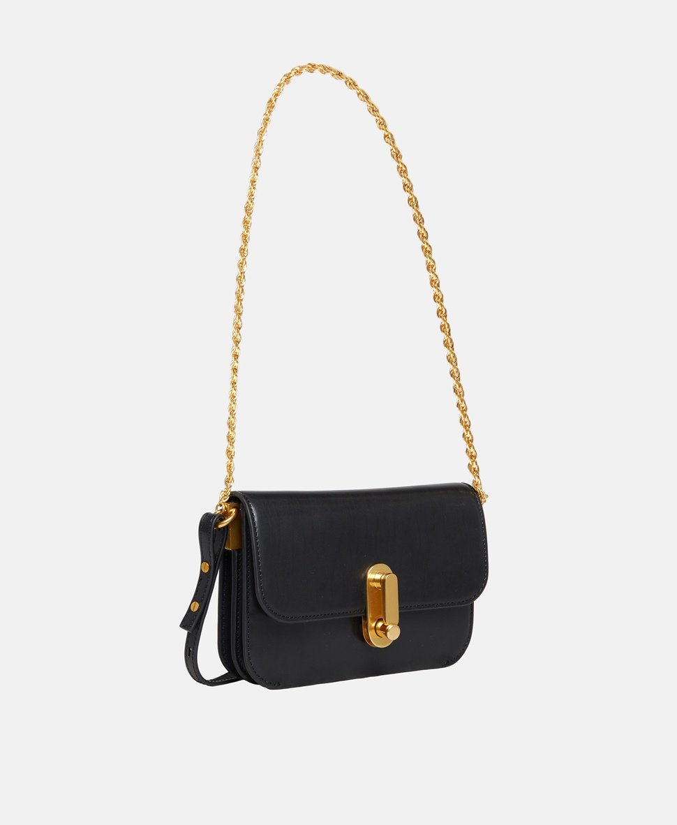 Ted Baker Kožená kabelka přes rameno Černá 1