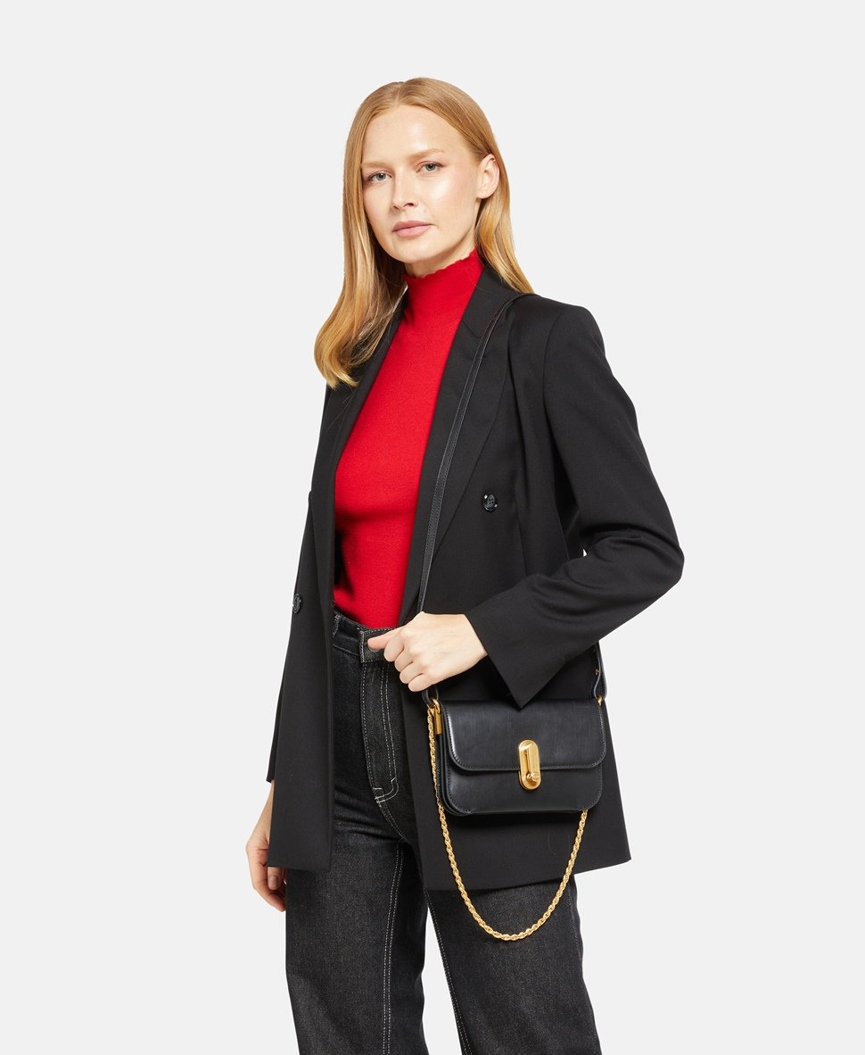 Ted Baker Kožená kabelka přes rameno Černá 5