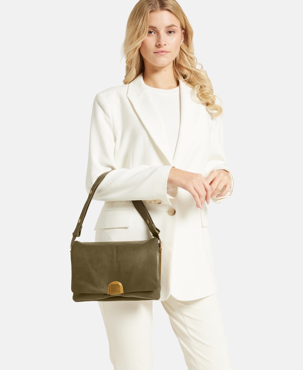Ted Baker Kožená kabelka přes rameno Khaki 5