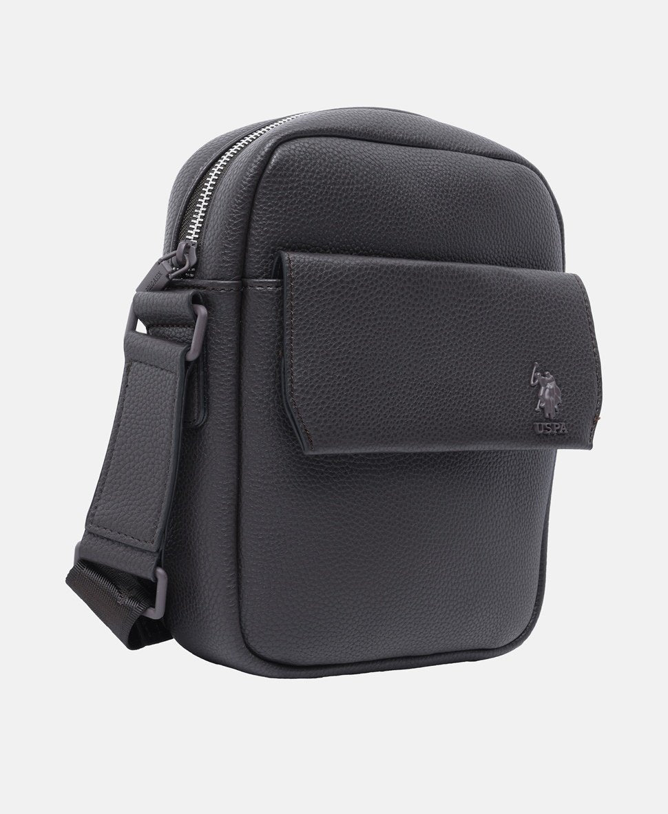 U.S. Polo Assn. taška messenger Tmavě hnědá 1