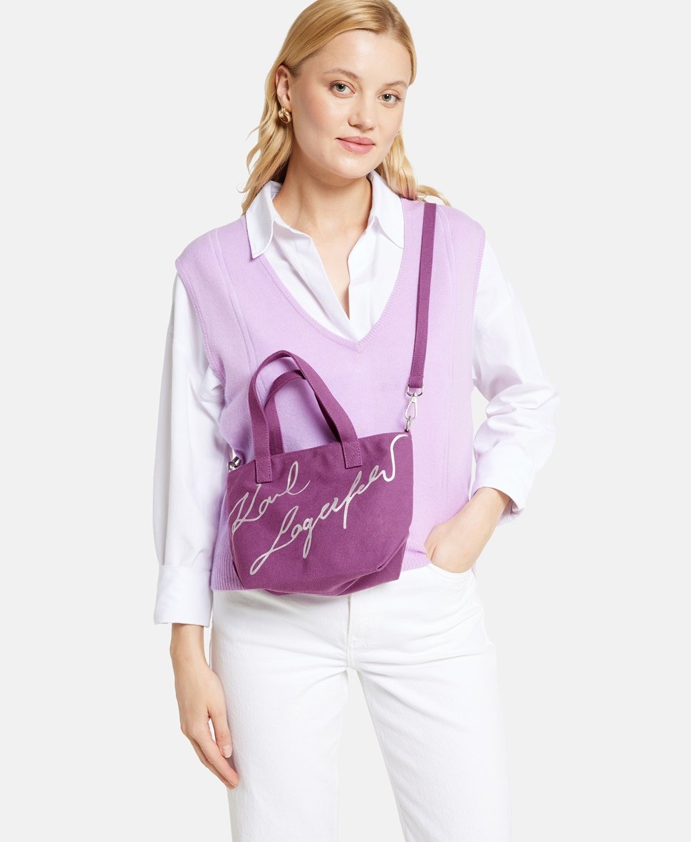 Karl Lagerfeld kabelka tote Fialová 5