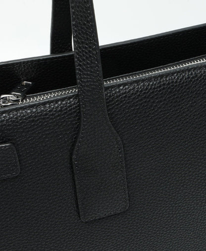 Karl Lagerfeld kožená kabelka tote Černá 2