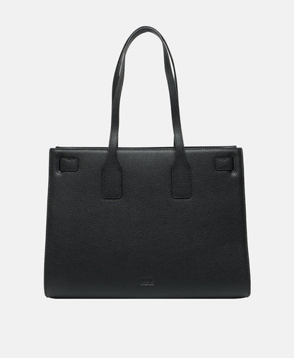 Karl Lagerfeld kožená kabelka tote Černá 4