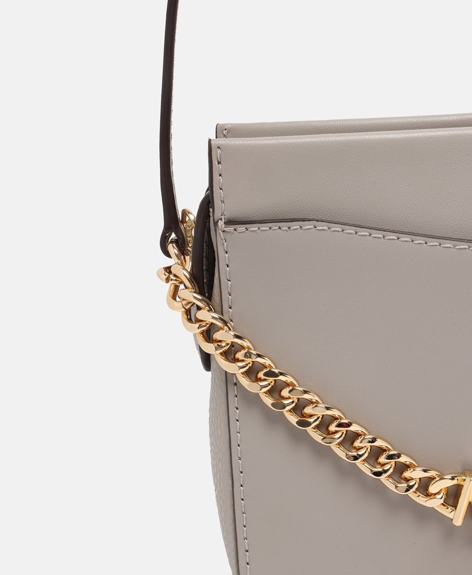 Michael Michael Kors Kožená messenger taška Šedá 2