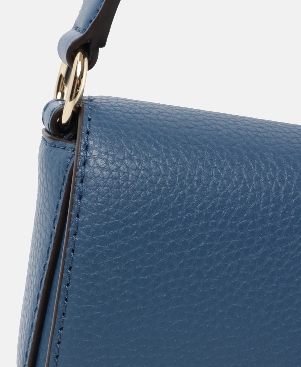 Michael Michael Kors Kožená messenger taška Světle modrá 2