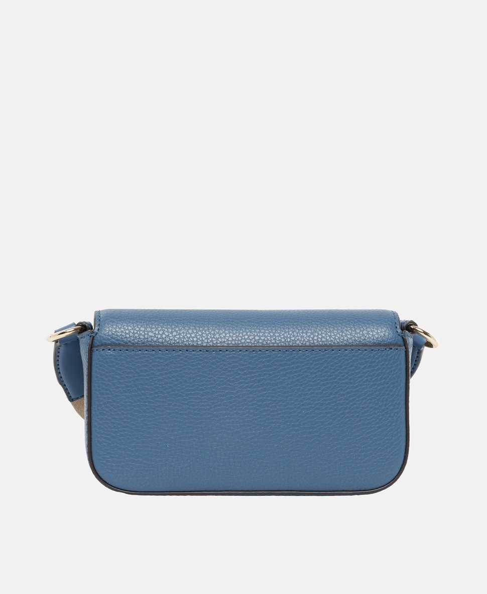 Michael Michael Kors Kožená messenger taška Světle modrá 4
