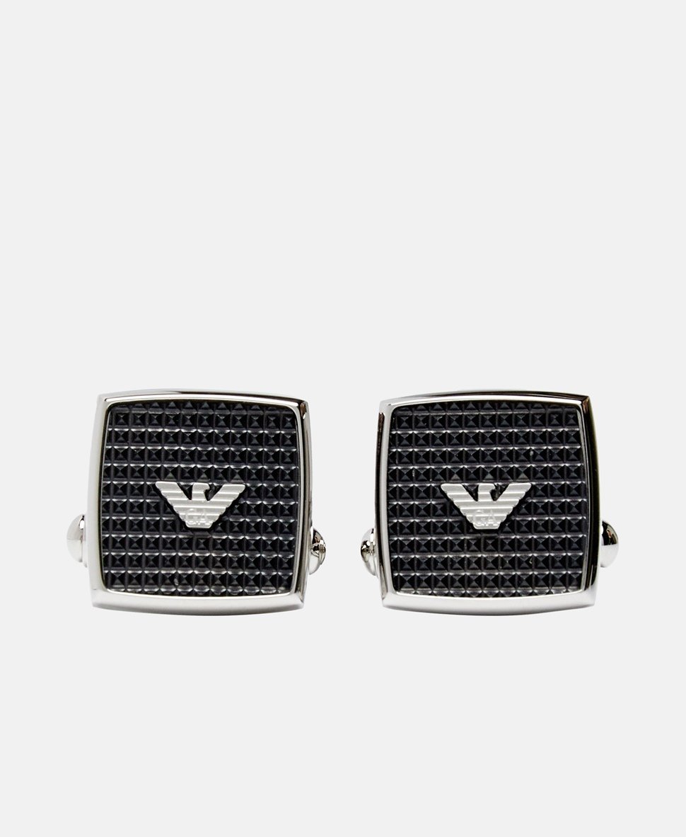 Emporio Armani manžetové knoflíčky Stříbrná 1