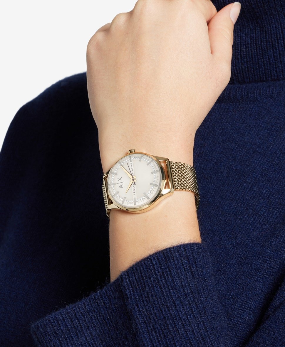 Armani Exchange hodinky Zlatá 5