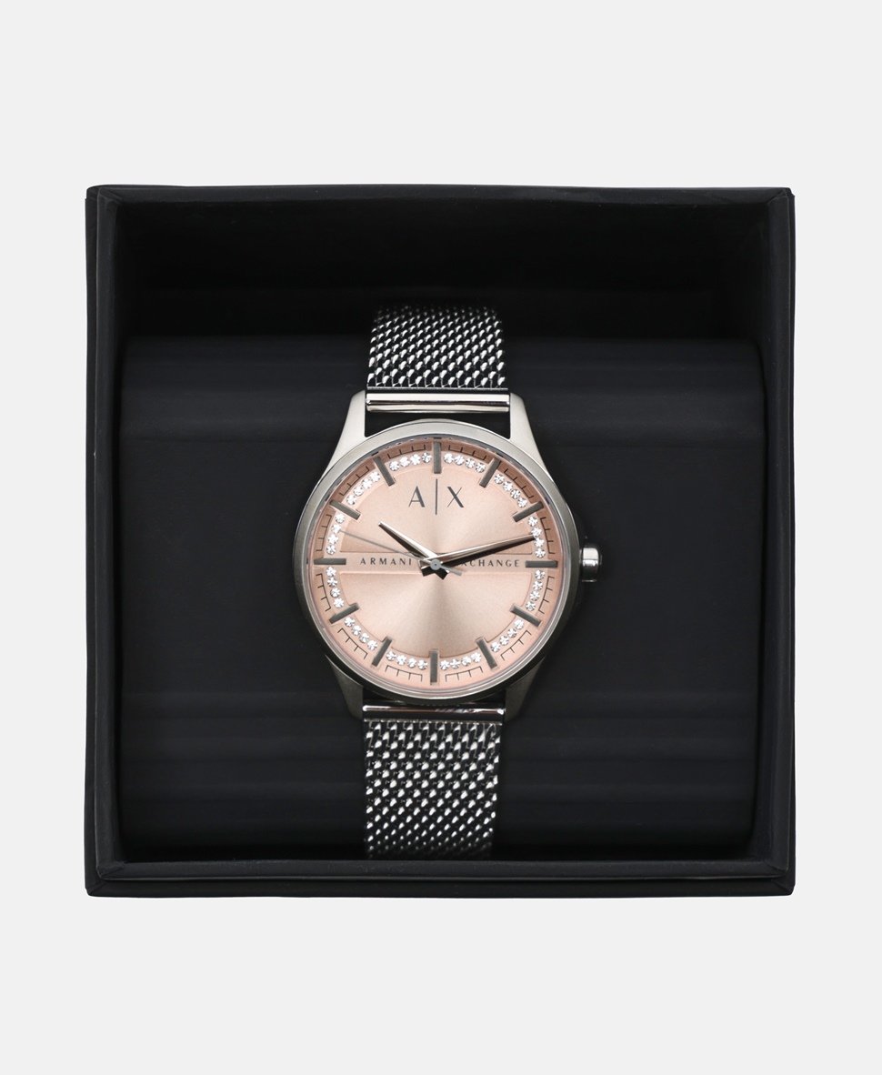 Armani Exchange hodinky Stříbrná 4