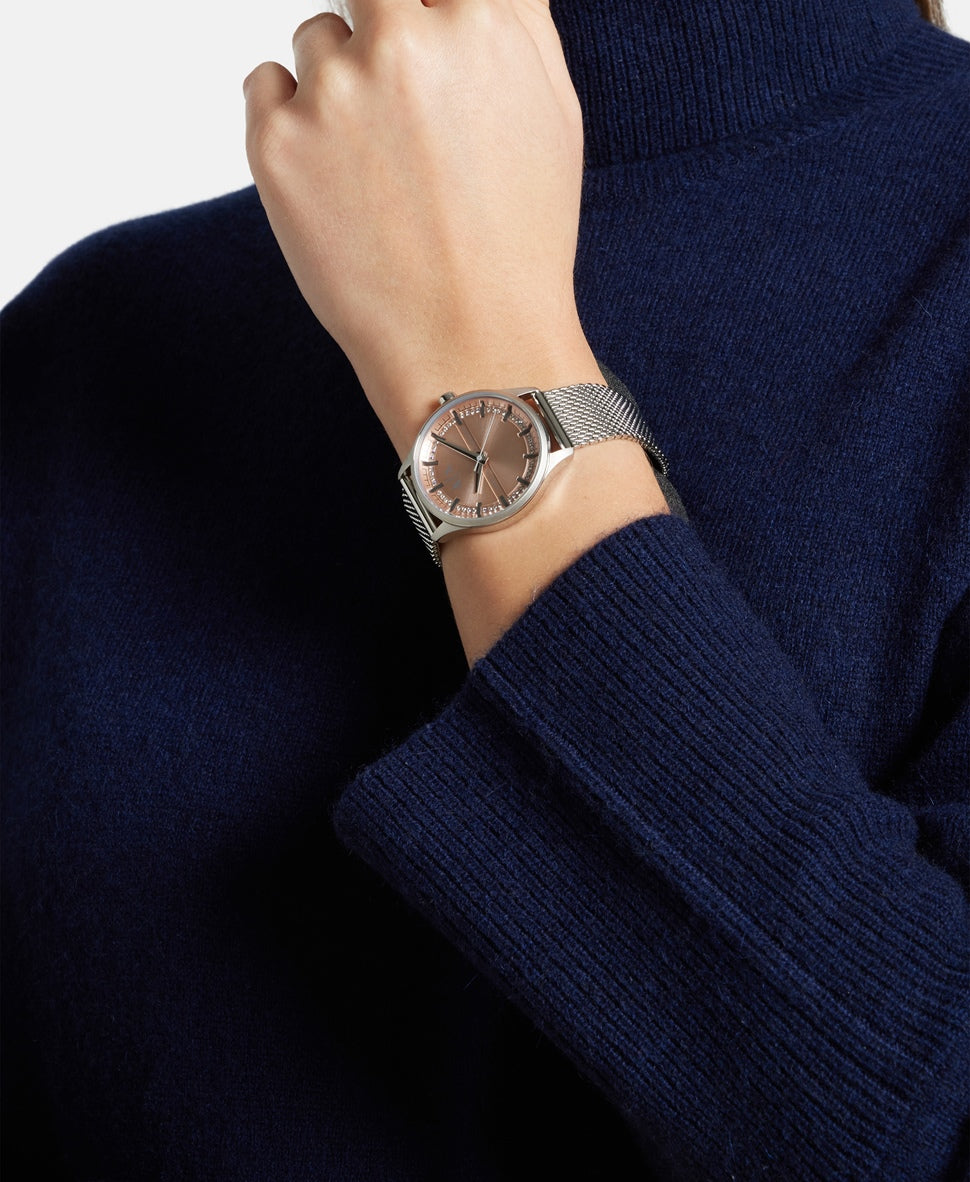 Armani Exchange hodinky Stříbrná 5