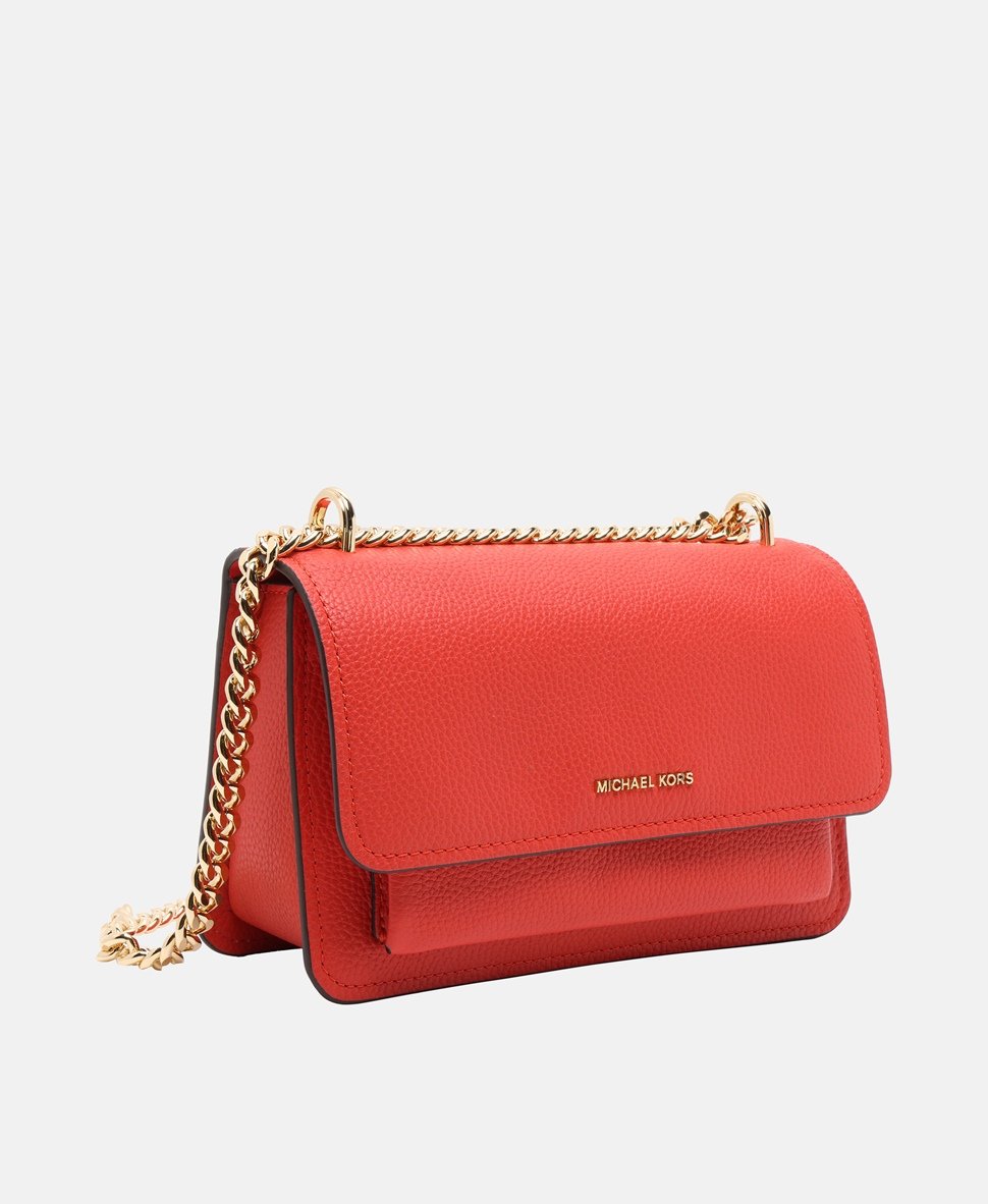 Michael Michael Kors Kožená kabelka přes rameno Červená 1