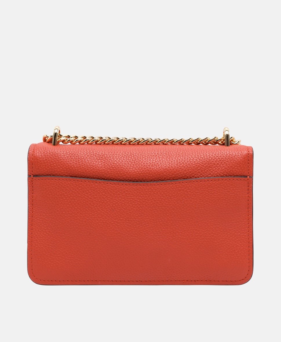 Michael Michael Kors Kožená kabelka přes rameno Červená 4