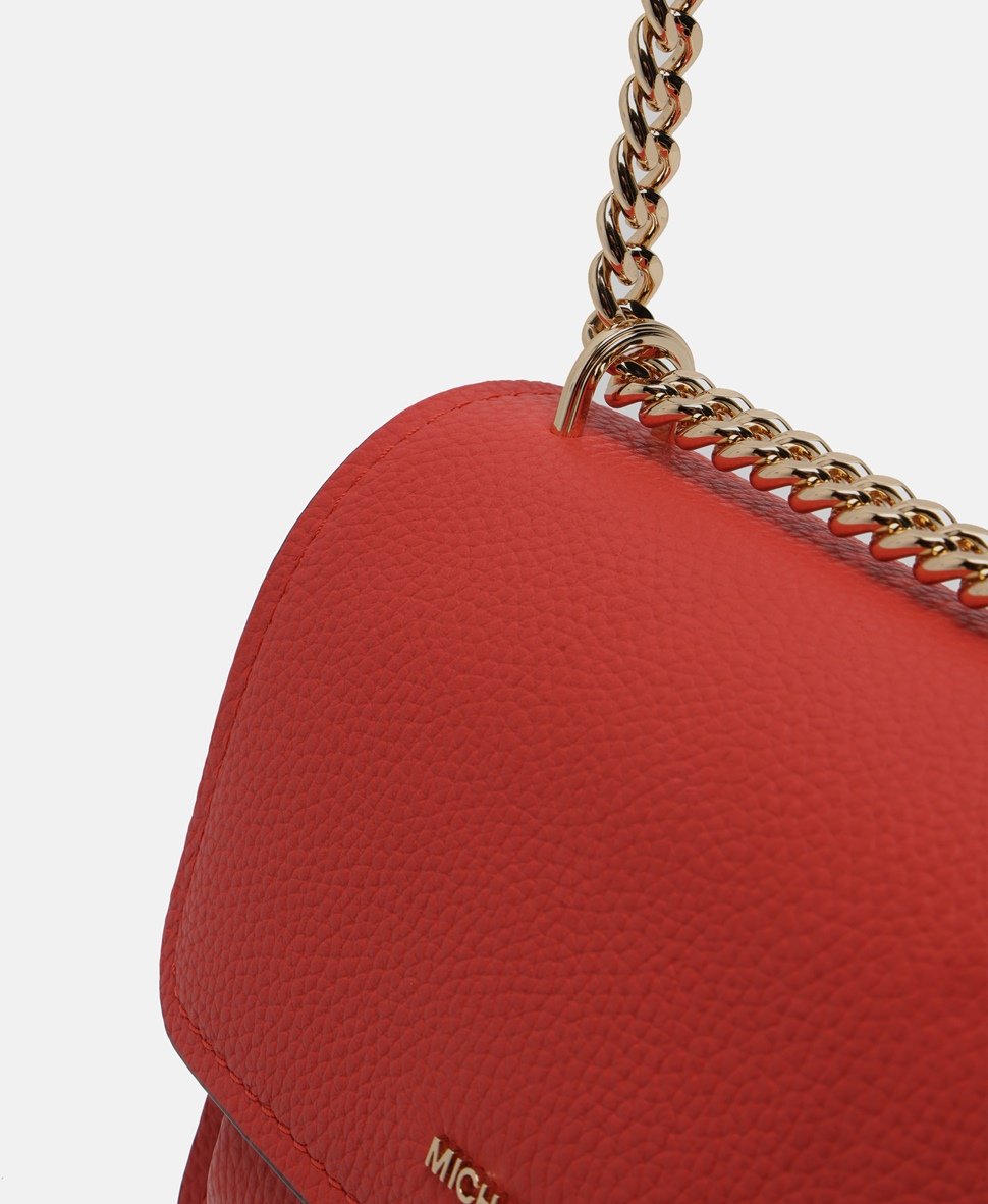 Michael Michael Kors Kožená kabelka přes rameno Červená 2