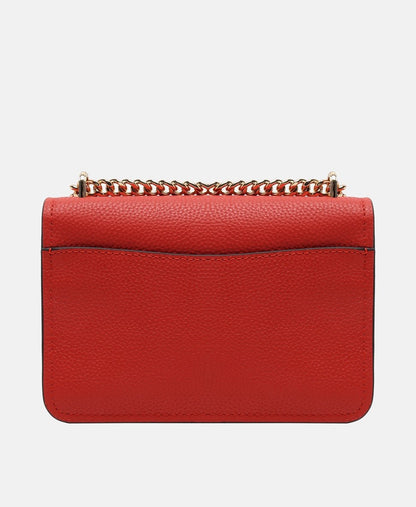 Michael Michael Kors Kožená kabelka přes rameno Červená 4