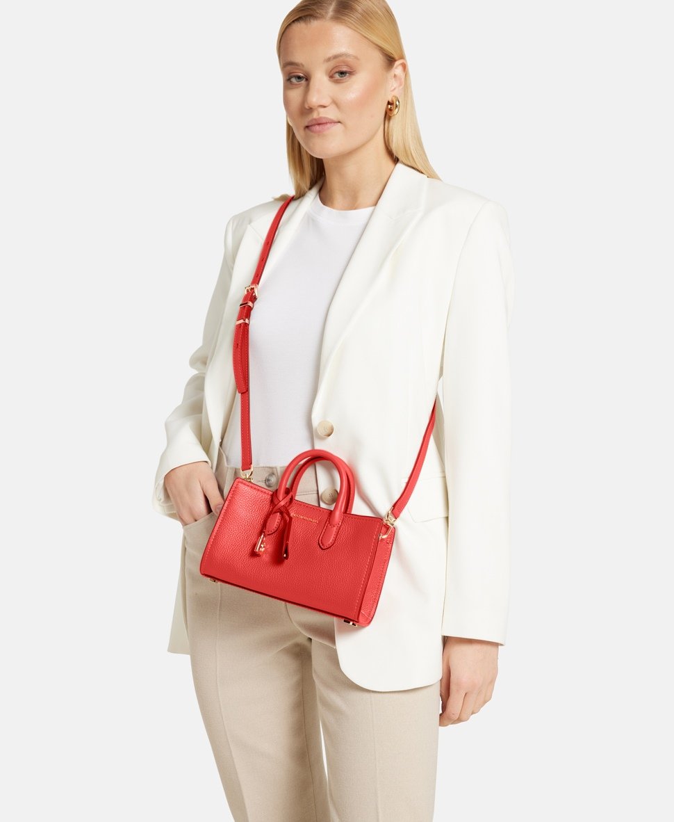 Michael Michael Kors kožená kabelka Červená 5