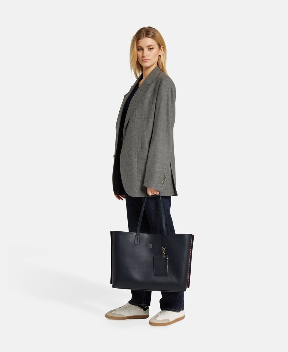 Tommy Hilfiger kabelka tote Tmavě modrá 5
