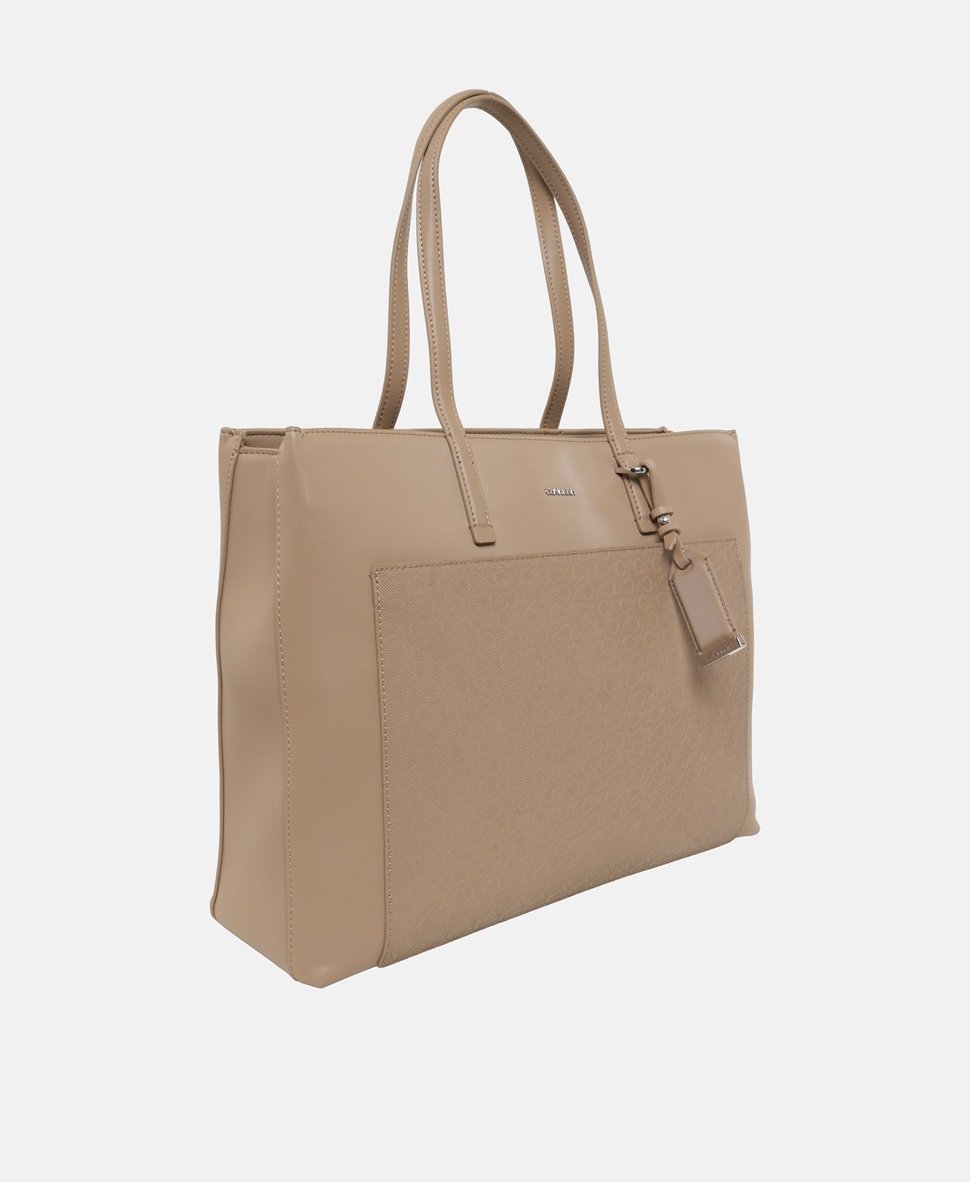 Calvin Klein kabelka shopper Béžová 1