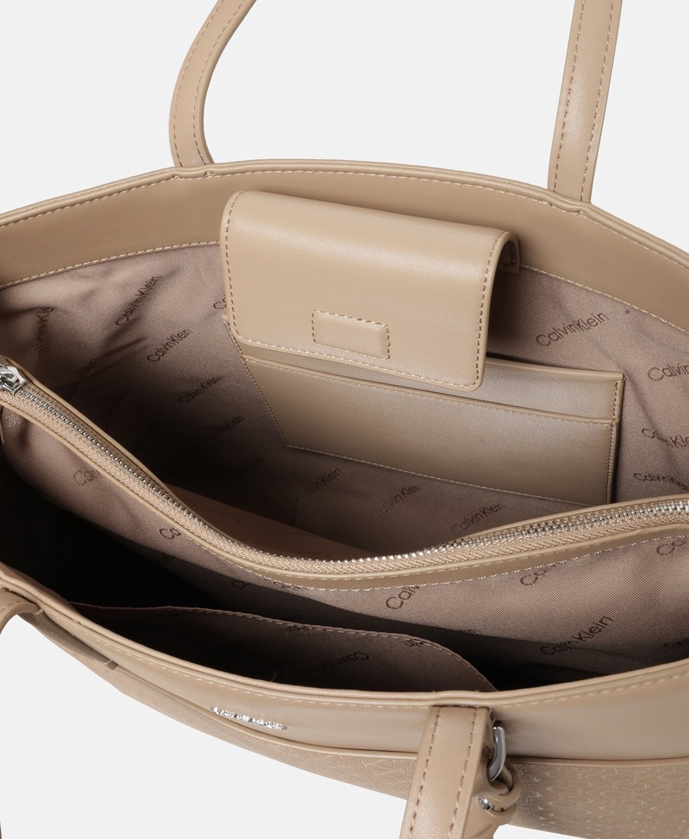 Calvin Klein kabelka shopper Béžová 3