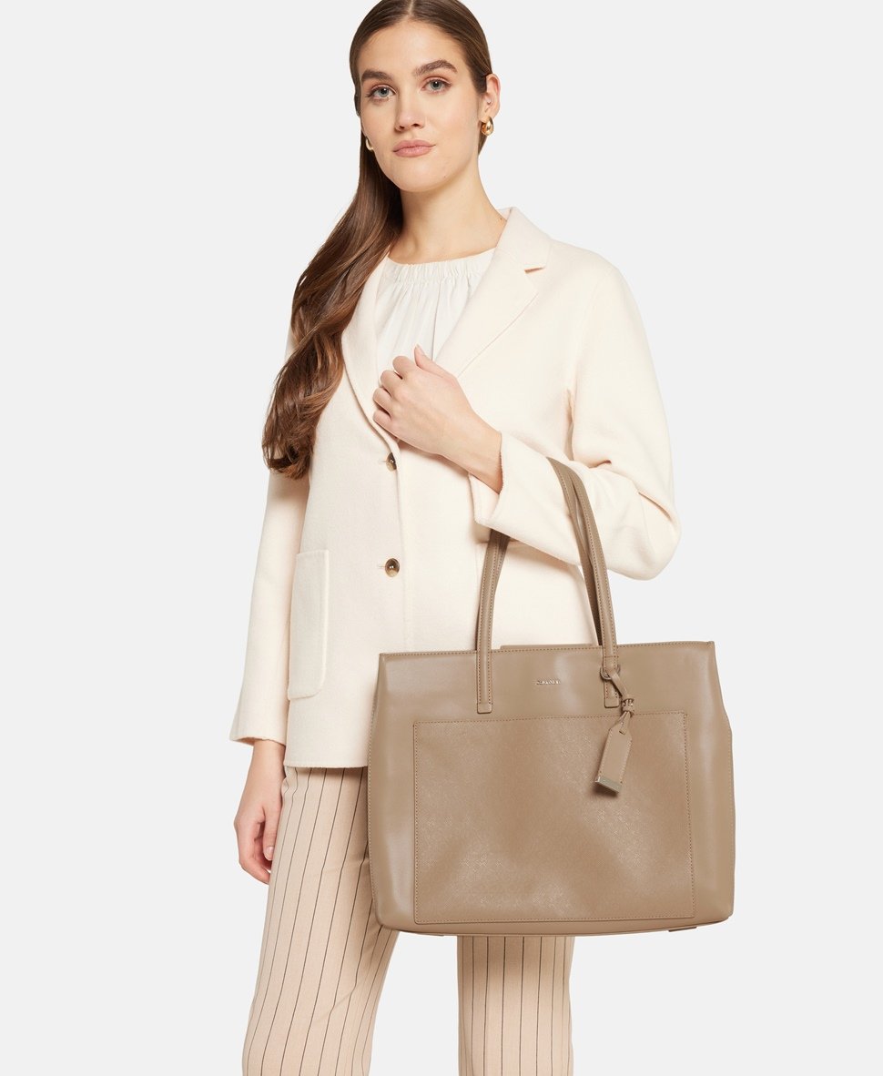 Calvin Klein kabelka shopper Béžová 5