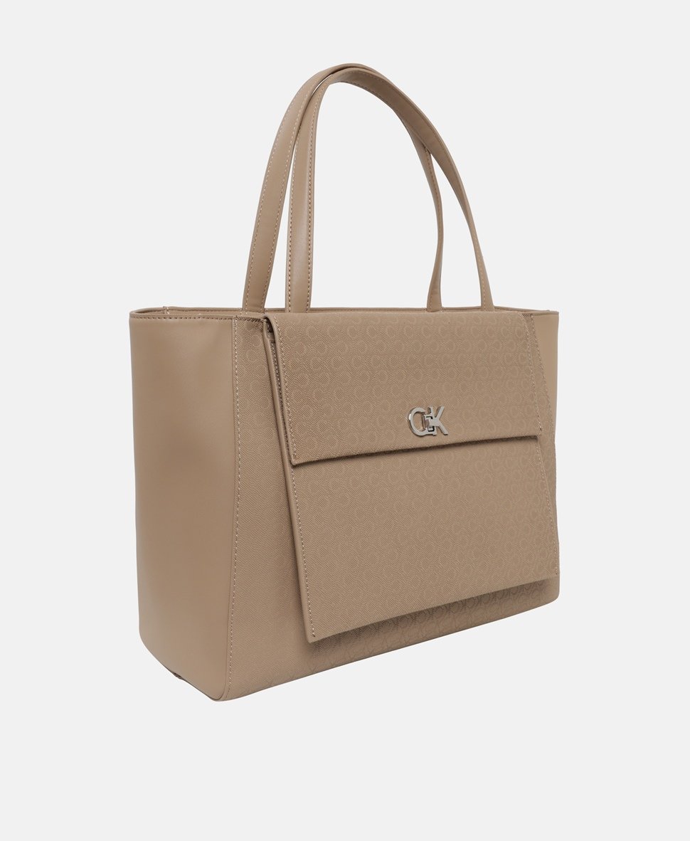 Calvin Klein kabelka shopper Béžová 1