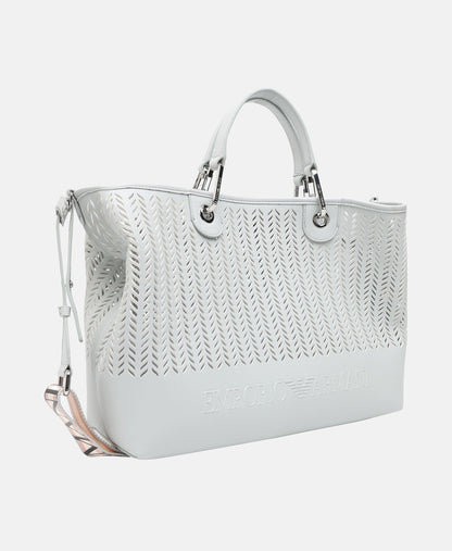 Emporio Armani kabelka shopper Světle modrá 1