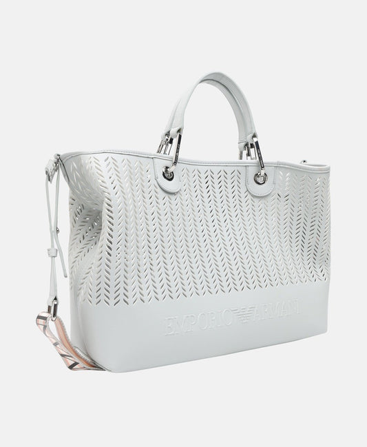 Emporio Armani kabelka shopper Světle modrá 1
