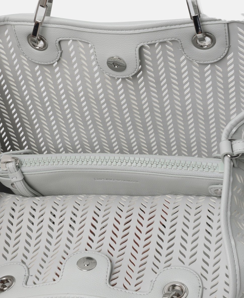 Emporio Armani kabelka shopper Světle modrá 3
