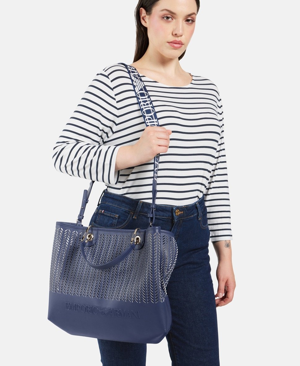 Emporio Armani kabelka přes rameno Tmavě modrá 5