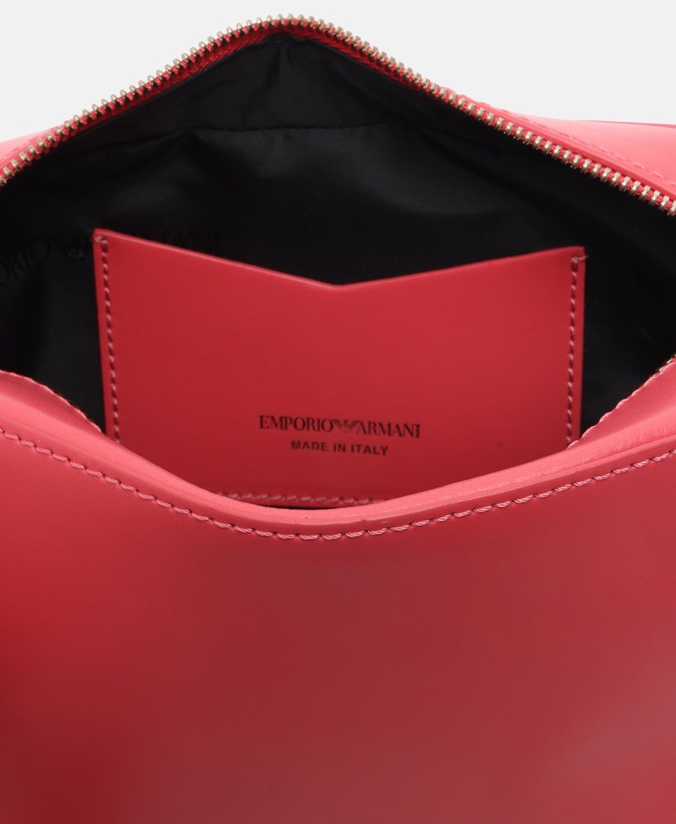 Emporio Armani kožená kabelka Růžová 3