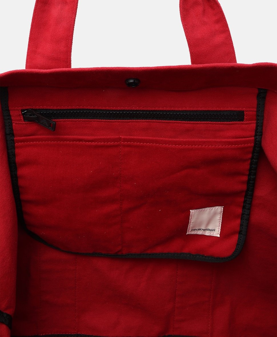 Emporio Armani kabelka tote Červená 3