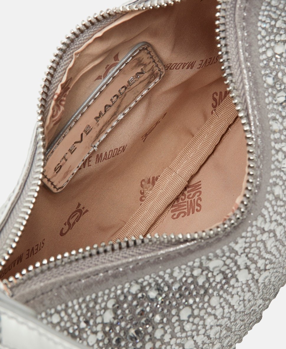 Steve Madden kabelka přes rameno Stříbrná 3
